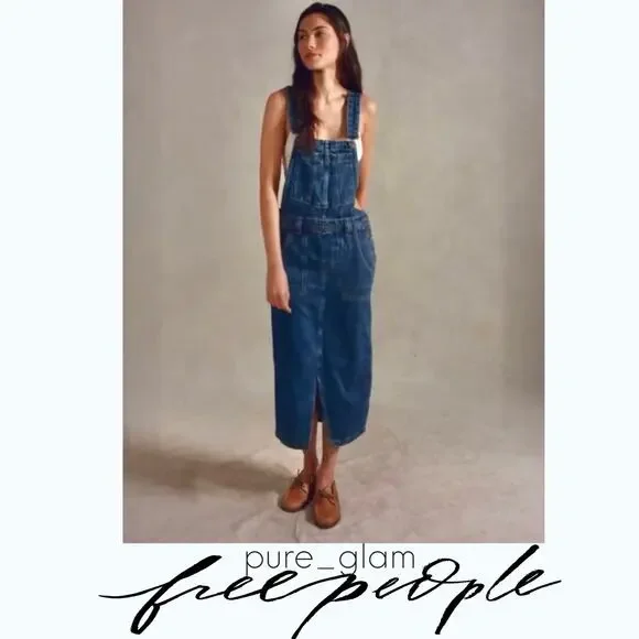 Free People skirtall jumper dress in denim | XS - Picture 2 of 5